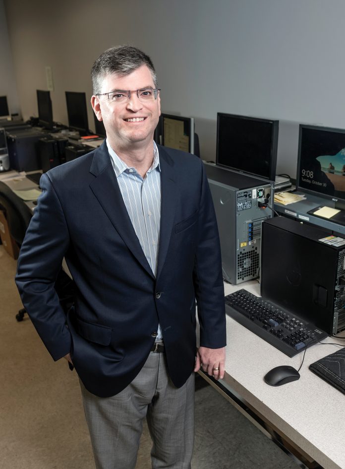 Eric M. Shorr founded Secure Future Tech Solutions while a student at the University of Rhode Island and has grown the business by becoming the information technology department for many Rhode Island small businesses. / PBN PHOTO/MICHAEL SALERNO