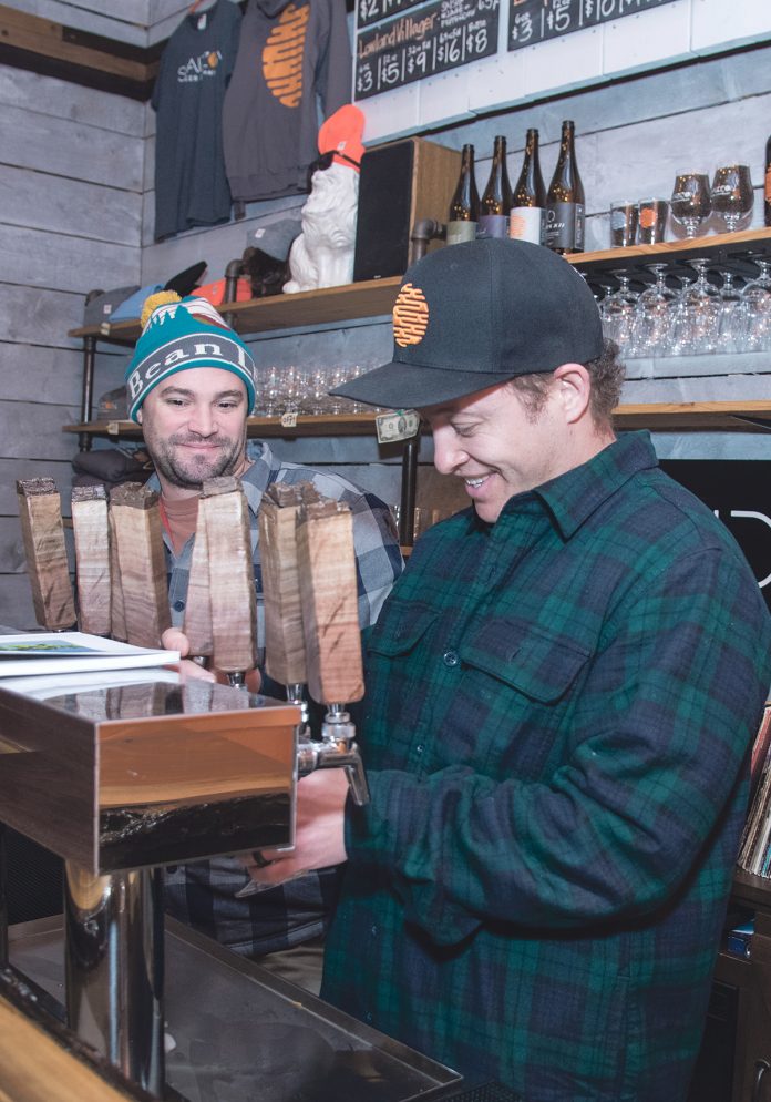 FINANCIAL BOOST: A $100,000 Small Business Assistance Program loan from R.I. Commerce Corp. helped Shaidzon Beer co-owners Josh Letourneau, left, and Chip Samson launch their brewing company in South Kingstown. / PBN FILE PHOTO/MICHAEL SALERNO