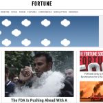 A SCREENSHOT of the Fortune Magazine website. The publication as just sold for $150 million.