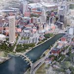 PROVIDENCE MAYOR Jorge O. Elorza outlined a series of agreements he would like to reach with the Fane Organization before committing to approval of a height variance for the proposed luxury residential tower in the Interstate 195 Redevelopment District. / COURTESY THE FANE ORGANIZATION