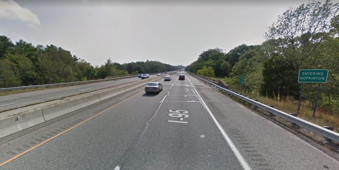 WORK ON the Wood River Valley Bridge, which carries Interstate 95 over the Wood River at the Richmond-Hopkinton town line, will begin next week. The R.I. Department of Transportation does not expect the work to significantly impact travel times. / COURTESY GOOGLE INC.
