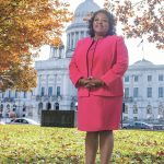 OPENING the door: Cheryl Burrell, associate director of the R.I. Office of Diversity, Equity and Opportunity, has been working to open state government job opportunities to a wider scope of the state’s population since 1993.  / PBN PHOTO/DAVE HANSEN