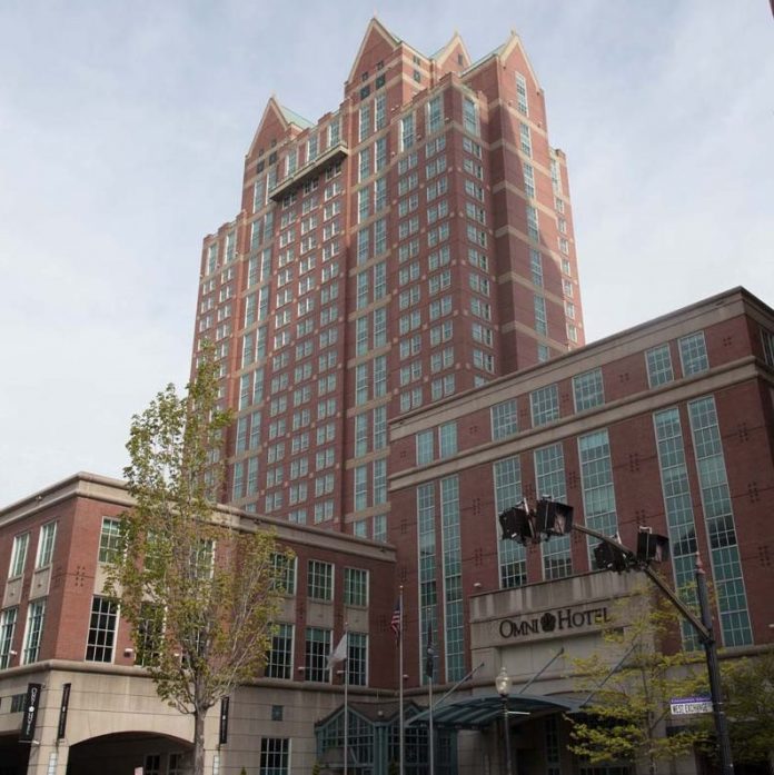 RHODE ISLAND'S 5 PERCENT hotel tax collections totaled $3.2 million in August. The Omni Providence Hotel, pictured above, accounted for $73,587 of the tax collection for the month. / PBN FILE PHOTO/STEPHANIE ALVAREZ EWENS