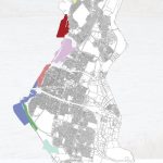 EAST PROVIDENCE has received a $144,410 federal grant to develop a transportation improvement plan for its Waterfront District. Above, a map of East Providence from the East Providence Waterfront Commission's website. Each colored area reflects a different subdistrict within the district. / COURTESY EAST PROVIDENCE WATERFRONT DISTRICT COMMISSION