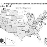 RHODE ISLAND unemployment declined 0.7 percentage points year over year to 3.8 percent in November. Rhode Island had the fastest rate of decline in the New England region in that time but remained with the second-highest unemployment rate in the region. / COURTESY BUREAU OF LABOR STATISTICS