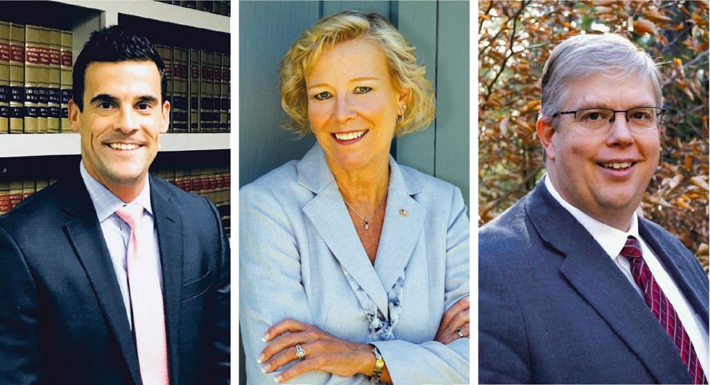 LEGISLATIVE DELEGATION: From left, Massachusetts Reps. Christopher Hendricks, D-New Bedford, Susan Williams Gifford, R-Wareham, and Norman Orrall, R-Lakeville, will be among those scheduled to attend the Southeastern Massachusetts Legislative Alliance of Chambers’ 2019 legislative-agenda presentation on Jan. 18 at the Taunton Holiday Inn in Taunton.
/ COURTESY CHRISTOPHER HENDRICKS, SUSAN WILLIAMS GIFFORD AND NORMAN ORRALL LEGISLATIVE DELEGATION: From left, Massachusetts Reps. Christopher Hendricks, D-New Bedford, Susan Williams Gifford, R-Wareham, and Norman Orrall, R-Lakeville, will be among those scheduled to attend the Southeastern Massachusetts Legislative Alliance of Chambers’ 2019 legislative-agenda presentation on Jan. 18 at the Taunton Holiday Inn in Taunton.
/ COURTESY CHRISTOPHER HENDRICKS, SUSAN WILLIAMS GIFFORD AND NORMAN ORRALL