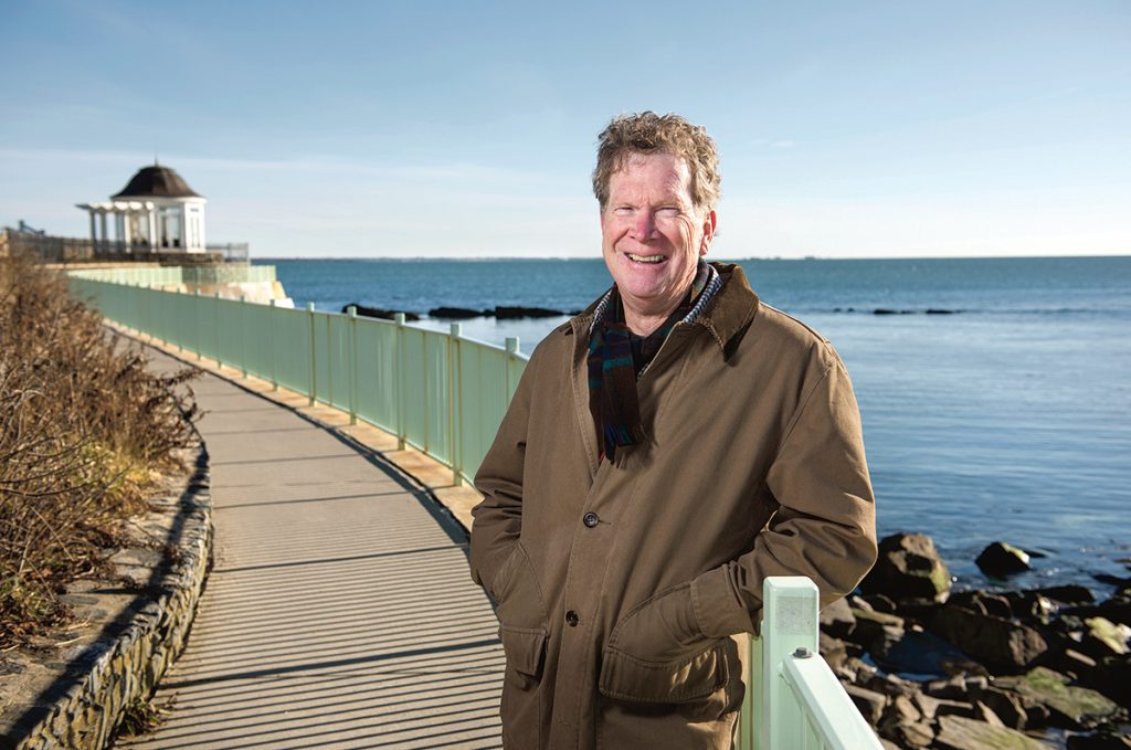 ANCHOR TENANT: Inspire Environmental CEO Drew Carey is photographed along the Newport coast. The marine technology firm currently based in Middletown specializes in underwater imaging and will be an anchor tenant at the Innovate Newport incubator.
/ PBN PHOTO/DAVE HANSEN