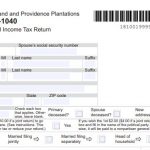 THE R.I. DIVISION OF TAXATION is now accepting and processing tax returns. Above, the beginning of a RI-1040 personal income tax return form. / COURTESY R.I. DEPARTMENT OF REVENUE