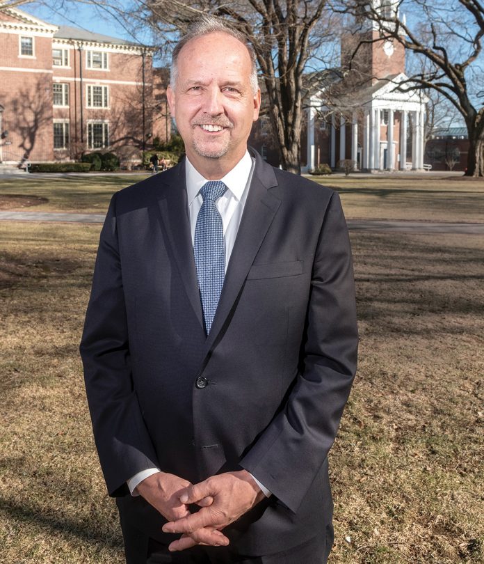 In addition to serving as the eighth president of Wheaton College, Dennis M. Hanno is the founder and CEO of IDEA4Africa, a nonprofit that mentors and incubates young entrepreneurs who are addressing community needs while building local businesses. / PBN PHOTO/MICHAEL SALERNO