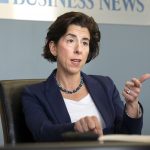 GOV. GINA M. RAIMONDO signed an executive order creating a government efficiency commission to evaluate departments for potential real estate and programmatic streamlining. / PBN FILE PHOTO/MICHAEL SALERNO