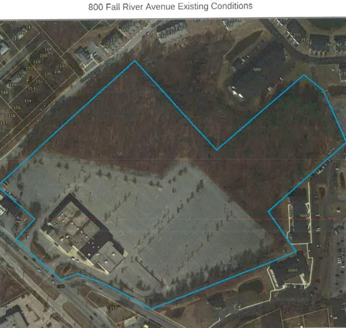 SEEKONK RESIDENTS voted to reject a partial rezoning of the property at 800 Fall River Ave. from single-family use to multifamily use. / COURTESY TOWN OF SEEKONK