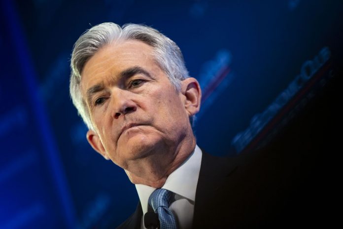 FEDERAL RESERVE officials scaled back their projected interest-rate increases this year to zero and said they would end the drawdown of central bank bond holdings in September. Above, Fed Chair Jerome Powell. / BLOOMBERG NEWS FILE PHOTO/AL DRAGO