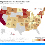 RHODE ISLAND had the fourth highest top marginal individual tax rate in New England. / COURTESY TAX FOUNDATION