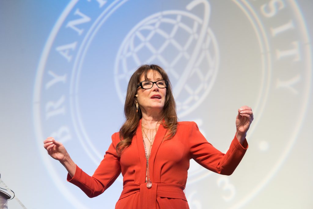 ACTRESS MARY MCDONNELL was the lunch speaker at the 22nd Bryant Women's Summit on March 15. / COURTESY BRYANT UNIVERSITY