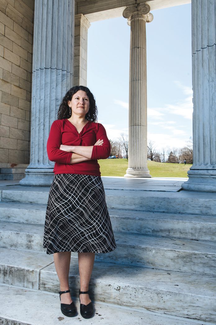 Megan Fisher has resided in Rhode Island for 17 years, leading the Roger Williams Park Conservancy since January 2018. She has a master’s degree in museum studies from Brown University and a certificate in nonprofit management and leadership from Tufts University. / PBN PHOTO/RUPERT WHITELEY
