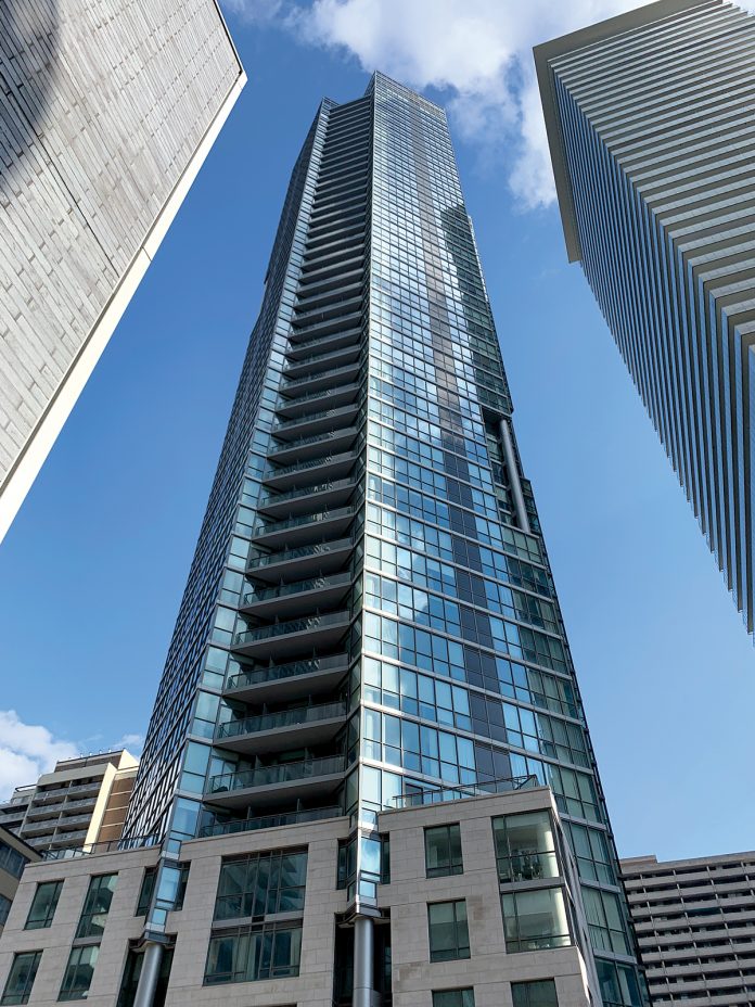 CHAZ YORKVILLE: The 47-story Chaz Yorkville tower, in Toronto, was completed in 2015. It has 526 units and is located in an affluent area of downtown Toronto.  / COURTESY THE FANE ORGANIZATION