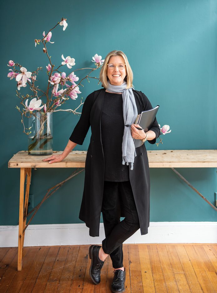 Brenda Brock has taken the possibilities born of the land and created Farmaesthetics, a skin care line that has earned her many honors, including being named the 2013 Small Business Person of the Year in Rhode Island. / PBN PHOTO/DAVE HANSEN
