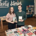 MOBILE BOOKS: Alexa Trembly and Emory Harkins are the co-owners of Twenty Stories, a Los Angeles-born mobile bookselling company that opened a shop in Pawtucket in November.  / PBN PHOTO/MICHAEL SALERNO