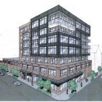 A RENDERING of a proposed apartment building at 210 West Exchange St. in Providence by ZDS Architectural Design. / COURTESY CITY OF PROVIDENCE