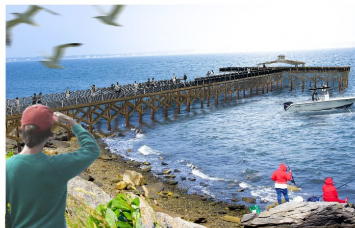 A $1.8 MILLION fishing pier will be built at Rocky Point State Park. / COURTESY R.I. DEPARTMENT OF ENVIRONMENTAL MANAGEMENT