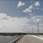 RIDOT HAS requested the rescission of an approval that allowed the department to impose tolls on the Sakonnet River Bridge. / COURTESY GOOGLE INC.