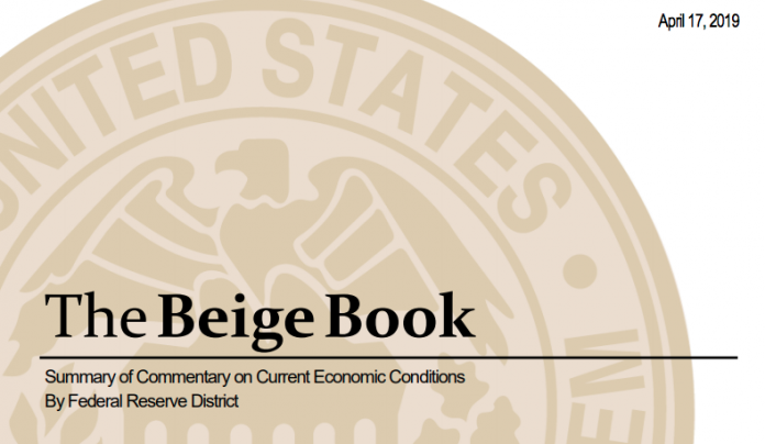 THE FEDERAL RESERVE Beige Book reported moderate economic growth in New England in March and early April. / COURTESY FEDERAL RESERVE