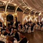 ATTENDEES GATHER at the Steamship Historical Society of America's annual Ocean Liner Dinner at Rhodes on the Pawtuxet in Cranston. The society will hold its fourth annual Ocean Liner Dinner on May 4 at Squantum Aquarium in East Providence. / COURTESY STEAMSHIP HISTORICAL SOCIETY OF AMERICA