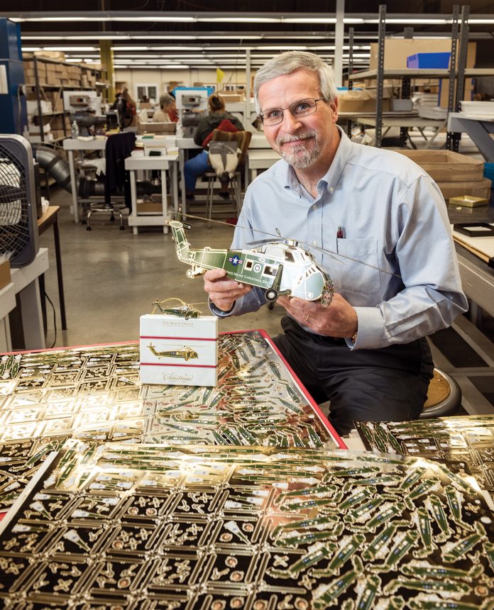 In 1994, David R. Marquis, a Bryant University graduate with an MBA in business, started at ChemArt Co. as the operations manager. Since then, he worked his way up to becoming president of the organization in 1999.
/ PBN PHOTO/DAVE HANSEN In 1994, David R. Marquis, a Bryant University graduate with an MBA in business, started at ChemArt Co. as the operations manager. Since then, he worked his way up to becoming president of the organization in 1999.
/ PBN PHOTO/DAVE HANSEN
