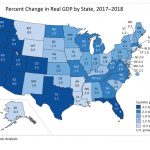 RHODE ISLAND GDP increased 0.6% in 2018, the fourth-lowest growth rate of any state in the nation. / COURTESY BUREAU OF ECONOMIC ANALYSIS