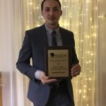 JOHNATHAN GOYER, manager of Anchor MORE, received the Robert S. Burgess Community Service Award on May 2. / COURTESY CARE NEW ENGLAND