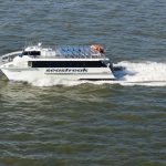 THE PROVIDENCE-NEWPORT ferry will resume on May 24. RIDOT said the service will include summer weekend Bristol service. / COURTESY R.I. COMMERCE CORP.