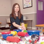 MESSY PLAY: Michelle Sweet opened Make a Mess, a messy play space for young kids, six months ago in North Kingstown. She has a number of fun stations featuring water beads, kinetic sand and homemade play dough.  / PBN PHOTO/MICHAEL SALERNO