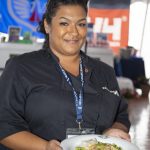 CHEF ABIGAIL PAWLIK of the motor vessel Enterprise won the chef competition at Charter Yacht Show at the Newport Shipyard Newport Charter Show at the Newport Shipyard. / BILLY BLACK PHOTOGRAPHY