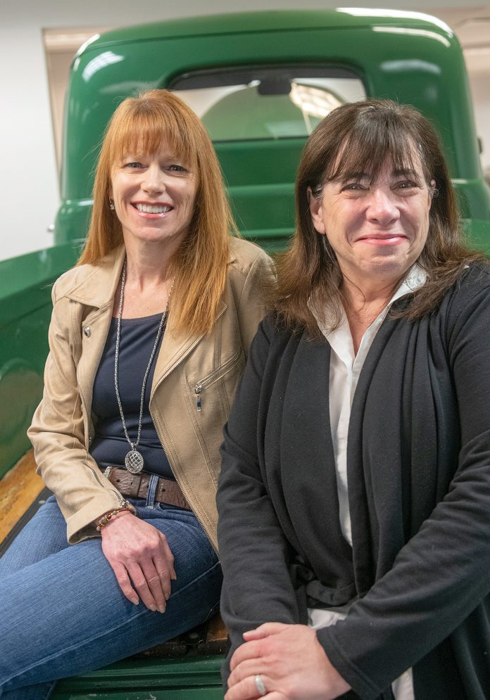 COMBINED TALENTS: Mary Gervais, left, and Cindy Bogart are owners of Artisans List, an online directory and magazine that focuses on traditional home restoration, craftmanship and farm-to-table resources.  / PBN PHOTO/MICHAEL SALERNO