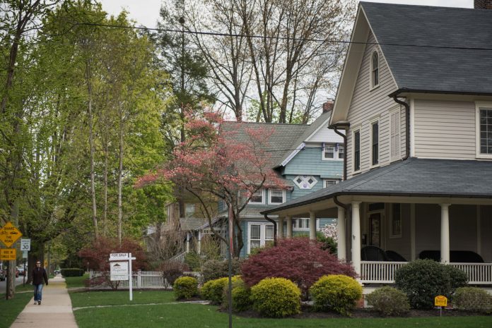 THE MEDIAN PRICE of a single-family home in Bristol County, Mass., in May was $323,000, a 12.2% increase year over year. / BLOOMBERG FILE PHOTO/RON ANTONELLI