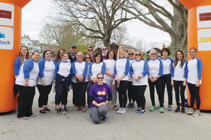 LACING THEM UP: Westerly Community Credit Union employees take part in a walk to benefit the National Multiple Sclerosis Society.  / COURTESY WESTERLY COMMUNITY CREDIT UNION