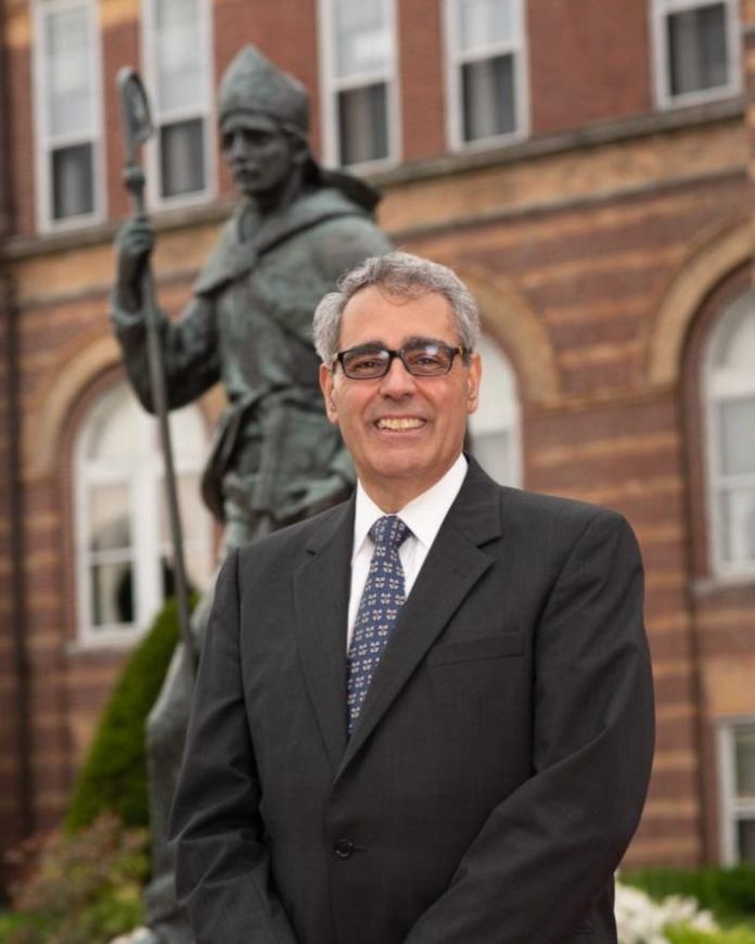 STONEHILL COLLEGE administrator Joseph A. Favazza will take over as president of Saint Anselm College in Manchester, N.H., on July 15. / COURTESY SAINT ANSELM COLLEGE