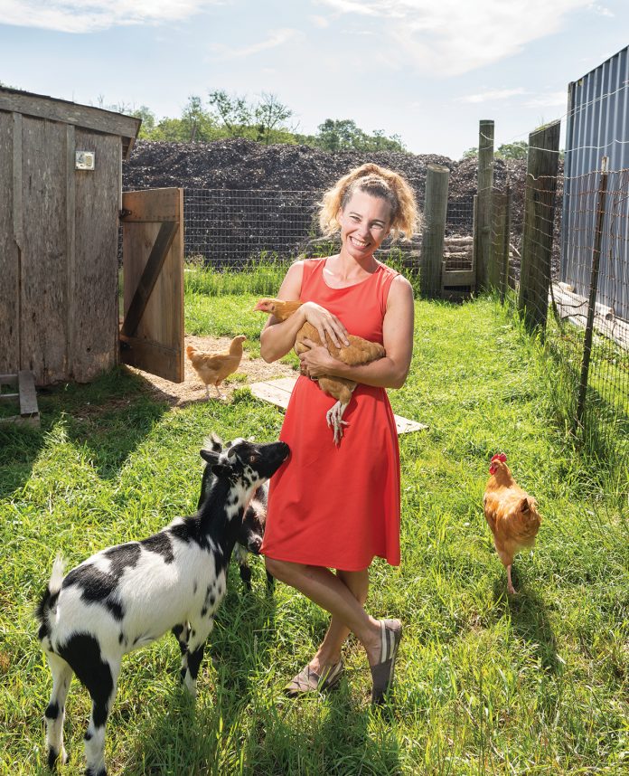  After taking over Earth Care Farm in 2016 from her father, Jayne Merner Senecal realized that she had gaps in her business acumen. Her experience with the Goldman Sachs 10,000 Small Businesses program gave her focus and has helped the farm thrive. / PBN PHOTO/DAVE HANSEN