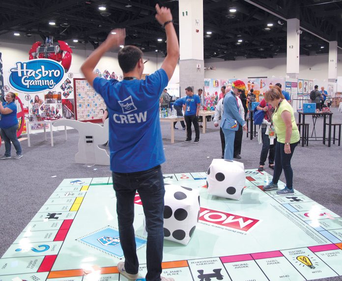 HASBRO'S SECOND-QUARTER profit totaled $13.4 million. In the fall of 2017 the company held HasCon, an event that showcased Hasbro's brands - including Monopoly - and licensed products. / PBN FILE PHOTO/NICOLE DOTZENROD