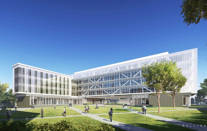 A RENDERING OF what the University of Rhode Island's College of Engineering complex will look like when opened later this year. / COURTESY BALLINGER OF PHILADELPHIA