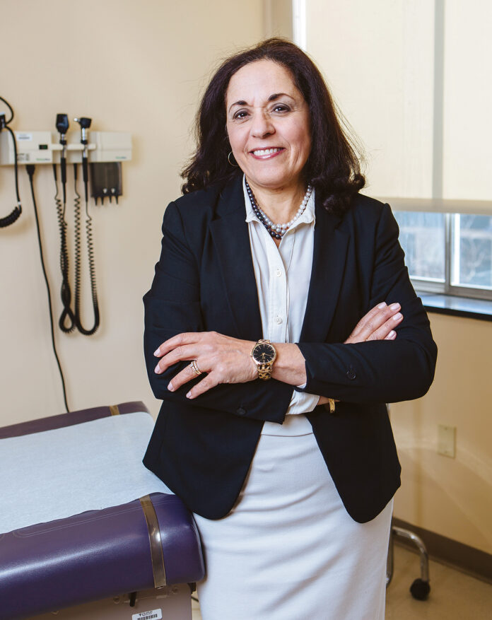 THE RHODE ISLAND Free Clinic has received a $80,000 grant from Blue Cross & Blue Shield of Rhode Island. Above, RIFC CEO Marie Ghazal. / PBN PHOTO/RUPERT WHITELEY