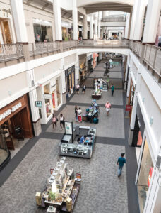 SALES: The Providence Place mall had sales of $332 per square foot in 2017, according to a financial statement from the mall made public in June 2018 on a municipal bond website. The figure is below the $400 marker considered average for shopping malls.  / PBN PHOTO/MICHAEL SALERNO