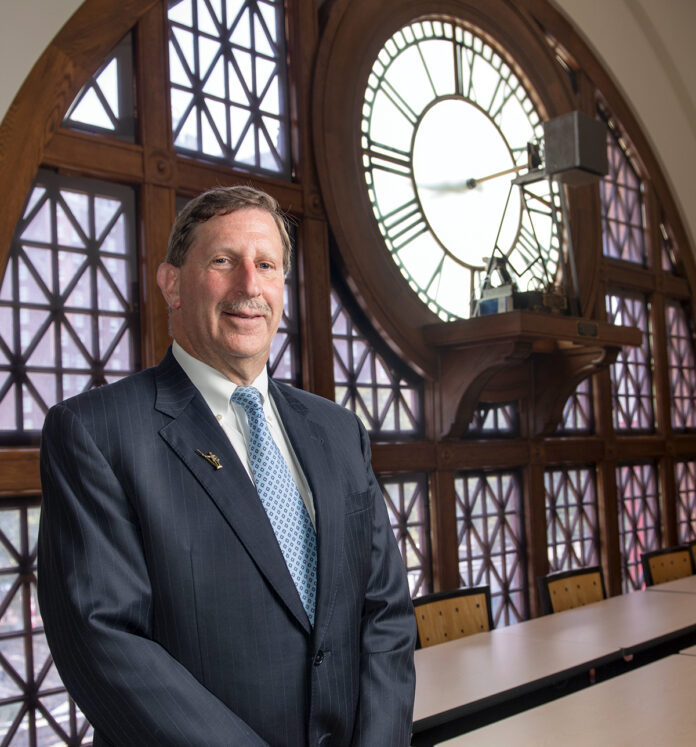 TIME WELL SPENT: Neil D. Steinberg has been the top executive at the Rhode Island Foundation since 2008, after stints in banking and higher education in Rhode Island.  / PBN PHOTO/DAVE HANSEN