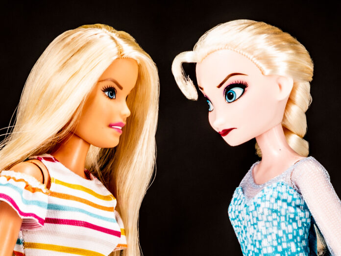 HASBRO'S Frozen dolls are expected to have a large market share in the fourth quarter, coinciding with a release of Disney's Frozen 2. / BLOOMBERG NEWS PHOTO ILLUSTRATION/MARISA GERTZ