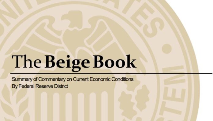 TTHE FEDERAL RESERVE'S Beige Book said that New England's economy expanded at a moderate pace over the course of the summer based on the bank's interviews with businesses across the region as well as economic data.