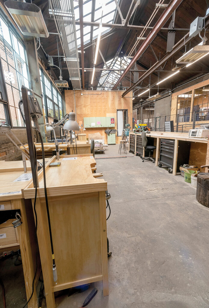 NEW ADDITION: A new jewelry area was added in the workshop portion of The Steel Yard, occupying the former Providence Steel and Iron Co. building on Sims Avenue in Providence. /  PBN PHOTO/MICHAEL SALERNO