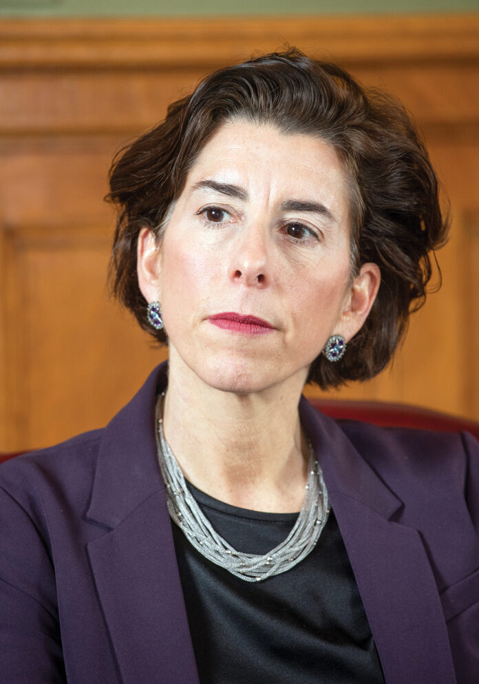 GOV. GINA M. RAIMONDO took the lead Thursday in announcing a second round of Innovation Campus funding aimed at commercializing academic research./PBN FILE PHOTO/DAVE HANSEN