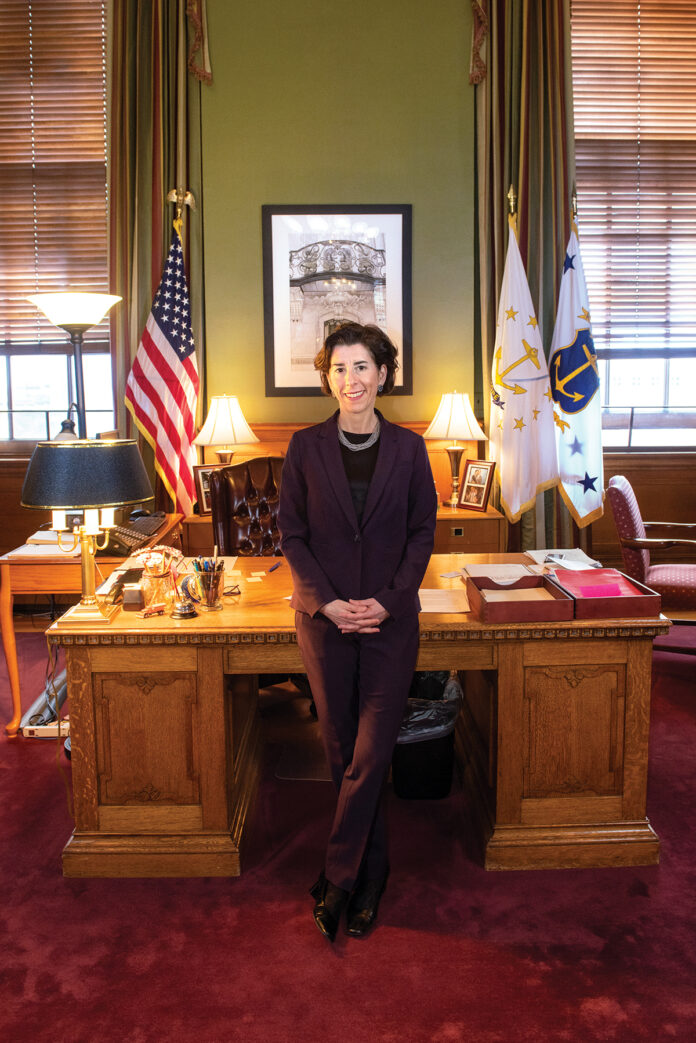 GOV. GINA M. RAIMONDO is scheduled to lead a group of Democratic governors on an economic-development and policy mission to Israel next week. / PBN FILE PHOTO/DAVE HANSEN