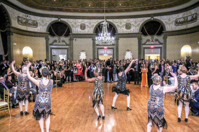 MASQUERADE BALL: Dancers perform a routine during last year’s Masquerade Ball hosted by the Sojourner House. The organization will hold this year’s event Nov. 15 at the Graduate Providence in Providence. / COURTESY SOJOURNER HOUSE