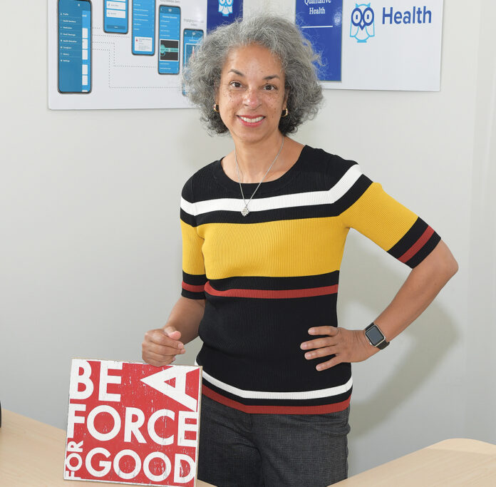 GOOD OUTCOME: Roberta Powell developed the idea for a smartphone app, Q2Q Health, after a close call with a prescription medication. / PBN PHOTO/MIKE SKORSKI